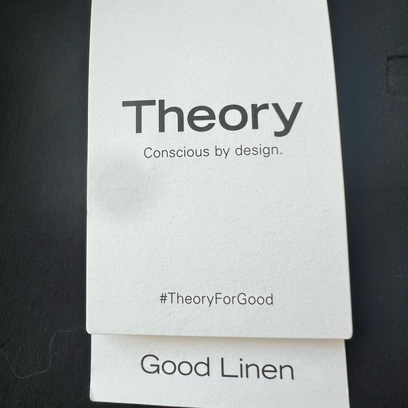 NWT Theory Shorts Black Eco Crunch Wash - Size 10 - Picture 7 of 8